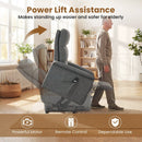 Power Lift Recliner Chair for Elderly with Remote Control and Side Storage Pocket by LJGDeals