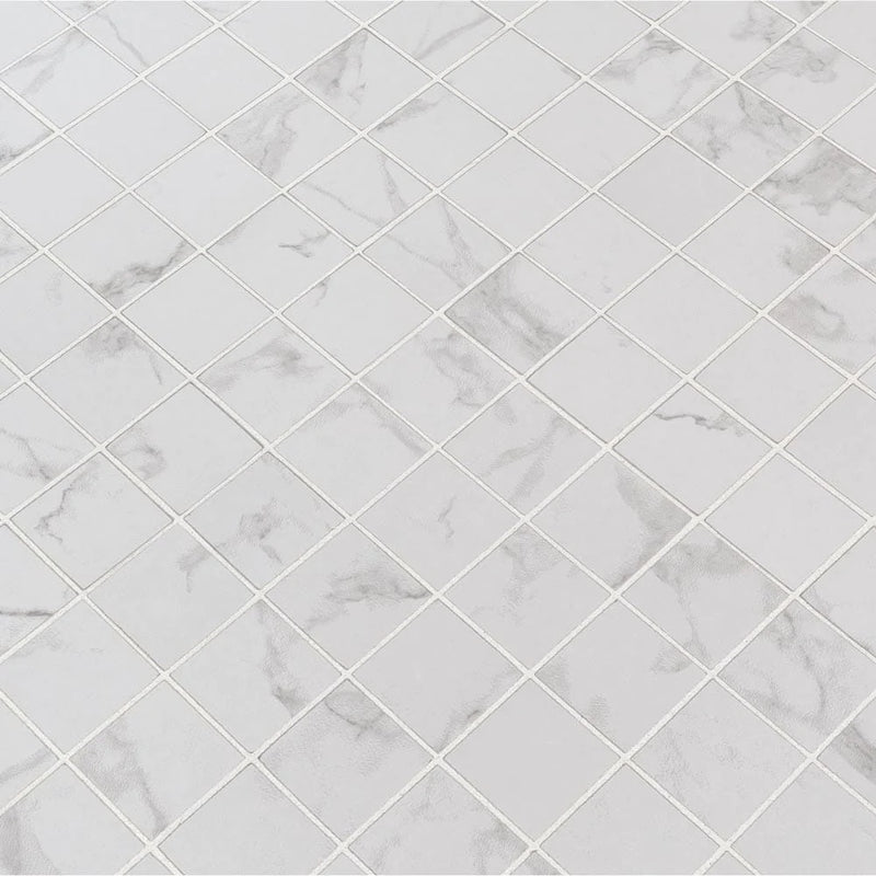 MSI Carrara Porcelain Mosaic Wall and Floor Tile 2"x2" - Praia Collection