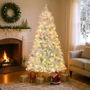 Pre-Lit Artificial Christmas Tree with Snow Flocked Branch Tips by LJGDeals