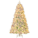 Pre-Lit Artificial Christmas Tree with Snow Flocked Branch Tips by LJGDeals