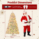 Pre-Lit Artificial Christmas Tree with Snow Flocked Branch Tips by LJGDeals