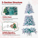 Pre-Lit Artificial Christmas Tree with Snow Flocked Branch Tips by LJGDeals