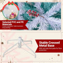 Pre-Lit Artificial Christmas Tree with Snow Flocked Branch Tips by LJGDeals