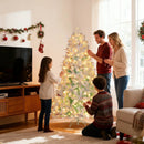 Pre-Lit Artificial Christmas Tree with Snow Flocked Branch Tips by LJGDeals