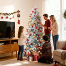 Pre-Lit Artificial Christmas Tree with Snow Flocked Branch Tips by LJGDeals