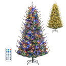 Pre-Lit Artificial Christmas Tree with Multicolored LED Lights-M by LJGDeals