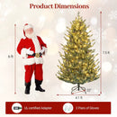 Pre-Lit Artificial Christmas Tree with Multicolored LED Lights-M by LJGDeals