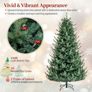 Pre-Lit Artificial Christmas Tree with Multicolored LED Lights-M by LJGDeals