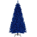 Pre-Lit Artificial Christmas Tree with 340 Blue LED Lights and 3 Modes-7 ft by LJGDeals