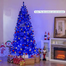 Pre-Lit Artificial Christmas Tree with 340 Blue LED Lights and 3 Modes-7 ft by LJGDeals