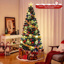 Pre-Lit Artificial Xmas Tree with Top Star and Branch Tips by LJGDeals