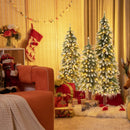 Pre-Lit Christmas Tree Set of 3 - Snowy and Slim by LJGDeals