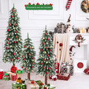 Pre-Lit Christmas Tree Set of 3 - Snowy and Slim by DirectDeals