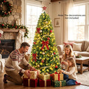 6-8 Ft Pre-Lit Artificial Christmas Tree with Remote Control by LJGDeals