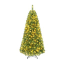 6-8 Ft Pre-Lit Artificial Christmas Tree with Remote Control by LJGDeals