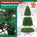 6-8 Ft Pre-Lit Artificial Christmas Tree with Remote Control by LJGDeals
