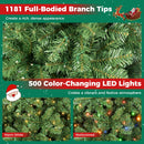 6-8 Ft Pre-Lit Artificial Christmas Tree with Remote Control by DirectDeals