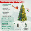 6-8 Ft Pre-Lit Artificial Christmas Tree with Remote Control by LJGDeals