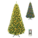 6-8 Ft Pre-Lit Artificial Christmas Tree with Remote Control by LJGDeals