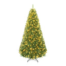 6-8 Ft Pre-Lit Artificial Christmas Tree with Remote Control by LJGDeals