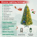6-8 Ft Pre-Lit Artificial Christmas Tree with Remote Control by LJGDeals