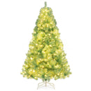Pre-Lit Tinsel Christmas Tree Artificial Xmas Tree Home Office Party Seasonal Holiday Decoration by LJGDeals