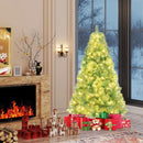 Pre-Lit Tinsel Christmas Tree Artificial Xmas Tree Home Office Party Seasonal Holiday Decoration by LJGDeals