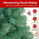 Pre-Lit Tinsel Christmas Tree Artificial Xmas Tree Home Office Party Seasonal Holiday Decoration by LJGDeals