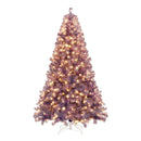 Pre-Lit Tinsel Christmas Tree Artificial Xmas Tree with Lush Branch Tips and Warm White LED Lights by LJGDeals