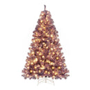 Pre-Lit Tinsel Christmas Tree Artificial Xmas Tree with Lush Branch Tips and Warm White LED Lights by LJGDeals