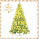 Pre-Lit Tinsel Christmas Tree Artificial Xmas Tree Home Office Party Seasonal Holiday Decoration by LJGDeals