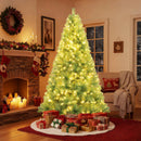 Pre-Lit Tinsel Christmas Tree Artificial Xmas Tree Home Office Party Seasonal Holiday Decoration by LJGDeals