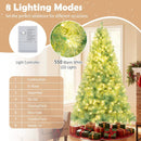 Pre-Lit Tinsel Christmas Tree Artificial Xmas Tree Home Office Party Seasonal Holiday Decoration by LJGDeals