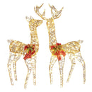 2 Pieces Lighted Reindeer Family with 200 LED Lights by LJGDeals