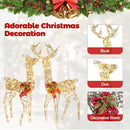 2 Pieces Lighted Reindeer Family with 200 LED Lights by LJGDeals