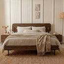 Frida Solid Wood Bed Frame by Megsu
