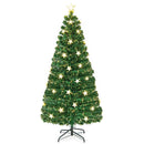 Prelit Fiber Optic Christmas Tree with Warm White Lights by LJGDeals