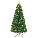 Prelit Fiber Optic Christmas Tree with Warm White Lights by LJGDeals