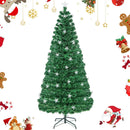 Prelit Fiber Optic Christmas Tree with Warm White Lights by LJGDeals