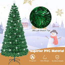 Prelit Fiber Optic Christmas Tree with Warm White Lights by LJGDeals