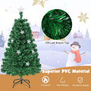 Prelit Fiber Optic Christmas Tree with Warm White Lights by LJGDeals