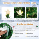 Prelit Fiber Optic Christmas Tree with Warm White Lights by LJGDeals