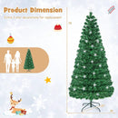 Prelit Fiber Optic Christmas Tree with Warm White Lights by LJGDeals
