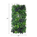 Rustic Botanical Lavender Artificial Green Wall Panel 40×20in – UV Resistant – Commercial Grade