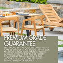 Naples Natural Teak Outdoor Patio Folding Chair