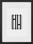 Black Oak Glass Picture Frame