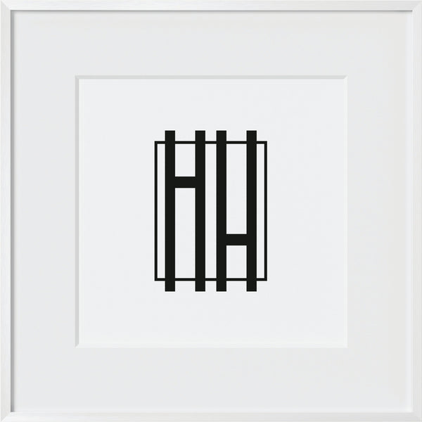 White Metal Glass Square Picture Frame