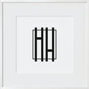 White Metal Glass Square Picture Frame