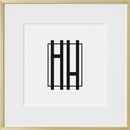 Gold Metal Glass Square Picture Frame