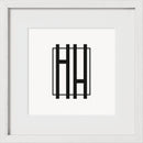 White Oak Glass Square Picture Frame